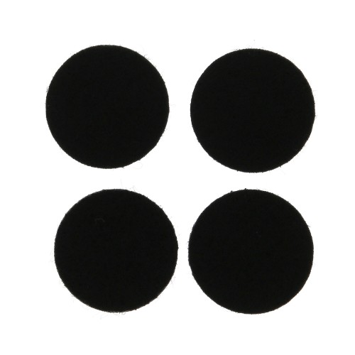Recharge rond feutrine 22 mm pour pendentif diffuseur de parfum - Noir x4