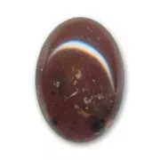 Cabochon en résine 25x18 mm imitation pierre Brown x1
