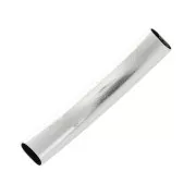 Poussoir tube légèrement incurvé 35x6mm pour lacet 5mm Placage Argent fin vieilli