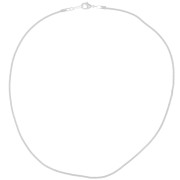 Tour de cou maille serpentine 2 mm argenté x1