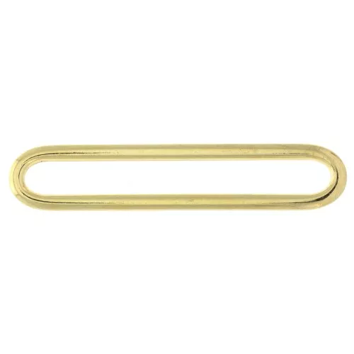 Intercalaire rectangle arrondi 39x7.5 mm en zamac - Doré à l'or fin x1