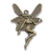 Pendentif fée 42 mm bronze x1|raw }}