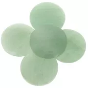 Cabochon rond 30 mm Aventurine x1