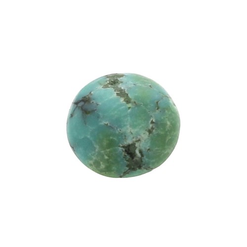 Cabochon rond 6 mm Turquoise naturelle x1