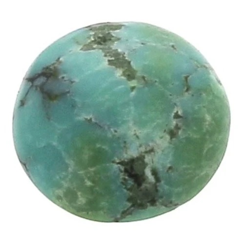 Cabochon rond 6 mm Turquoise naturelle x1
