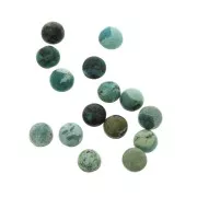 Cabochon rond 6 mm Turquoise naturelle x1