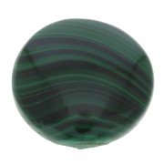 Cabochon rond 30 mm en pierre gemme - Malachite x1|raw }}