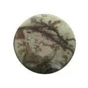 Cabochon rond 25 mm Jaspe Picasso x1