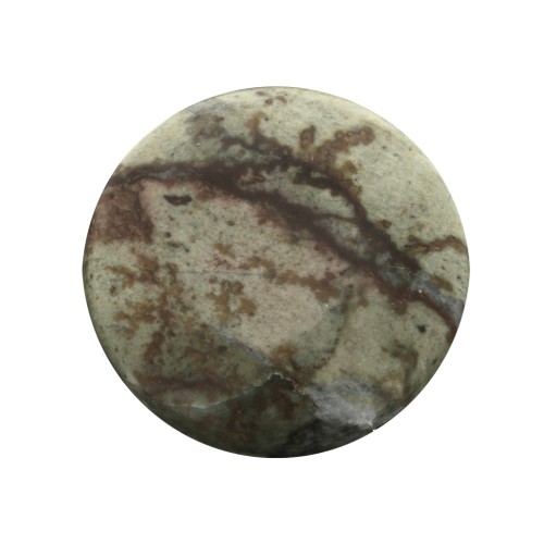Cabochon rond 25 mm Jaspe Picasso x1