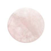 Cabochon rond 25 mm Quartz rose x1|raw }}