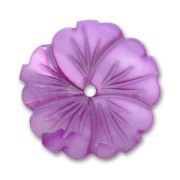 Fleur Nacre 25 mm Violet x1