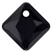Pendentif Princess Cut PureCrystal 6431 9 mm Jet x1|raw }}