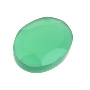 Cabochon ovale facetté 8x6 mm Agate verte x1|raw }}