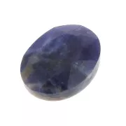 Cabochon ovale facetté 8x6 mm Sodalite x1