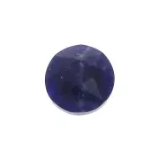 Cabochon rond facetté 6 mm Sodalite x1