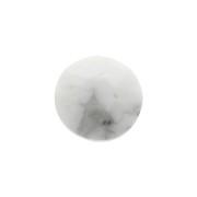 Cabochon rond facetté 6 mm Howlite x1