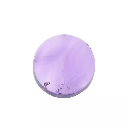 Cabochon plat rond - palet - 6 mm en pierre gemme - Améthyste x1