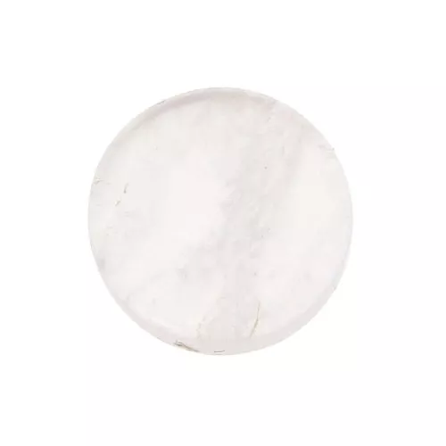 Cabochon plat rond - palet - 8 mm en pierre gemme - Quartz rose x1