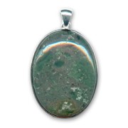 Pendentif cabochon ovale 40x30 mm Indian Agate
