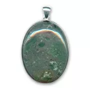 Pendentif cabochon ovale 40x30 mm Indian Agate