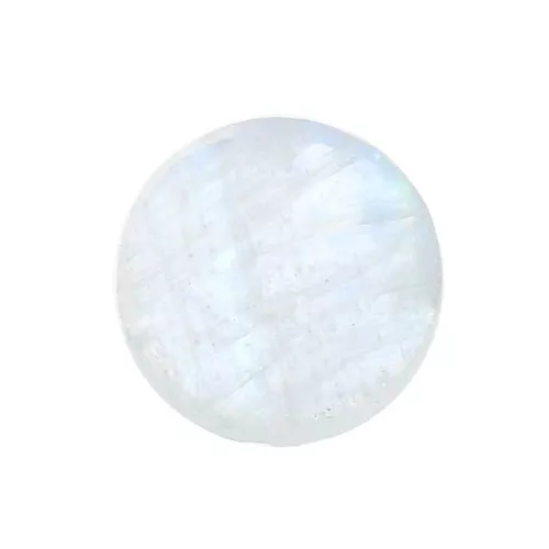 Cabochon plat rond - palet - 8 mm en pierre gemme - Pierre de lune x1