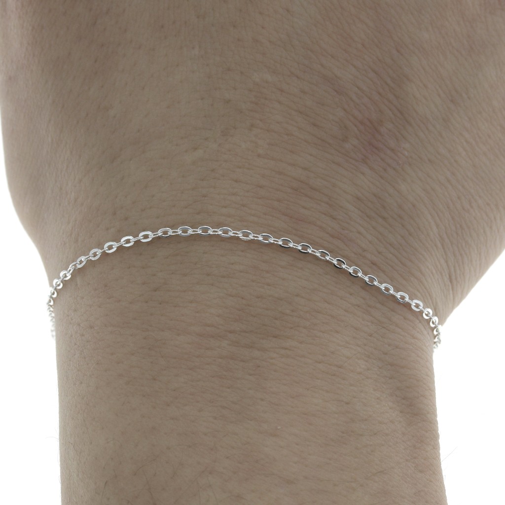 Chaîne Maille Forçat Réglable En Argent Massif 925 - Longueur 40 à 45 Cm - Bijoux Neuf