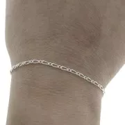 Chaîne maille figaro alternée (1x1) 2.05 mm en Argent 925 x50 cm