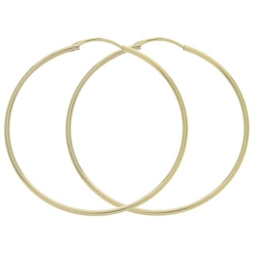 Créoles à décorer 45 mm - Fil 1.5 mm - Plaqué Or 3 microns x2