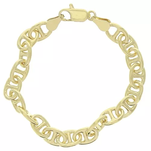 Bracelet maille marine ronde 7.8 mm Plaqué Or 3 microns x19 cm