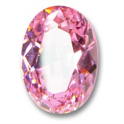 Cabochon en Oxyde de Zirconium ovale 18x13 mm Light Rose|raw }}