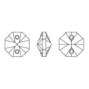 Octogone PureCrystal 6404 12 mm deux trous Crystal x1