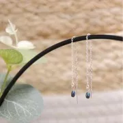 Perles nacrées PureCrystal Grain de riz 5824 4mm Iridescent Dreamy Blue Pearl x20