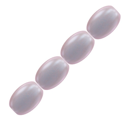 Perles nacrées PureCrystal Grain de riz 5824 4mm Iridescent Dreamy Rose Pearl x20