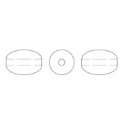 Perles nacrées PureCrystal Grain de riz 5824 4mm Iridescent Dreamy Rose Pearl x20