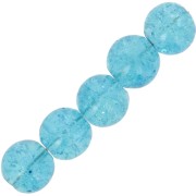 Cracked Beads  8 mm Aquamarine x20|raw }}
