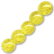 Cracked Beads  6 mm Yellow  x25|raw }}