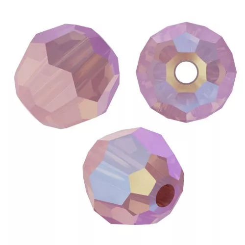 Perles rondes PureCrystal 5000 4 mm - Rose Water Opal Shimmer x20