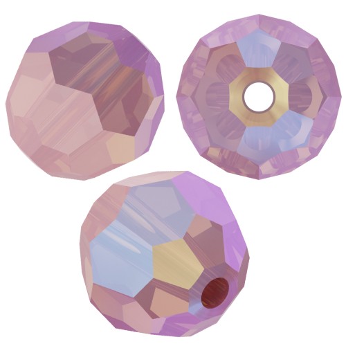 Perles rondes  PureCrystal 5000 6 mm Rose Water Opal Shimmer x6