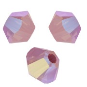 Toupies en cristal PureCrystal 5328 3 mm Rose Water Opal Shimmer x50|raw }}