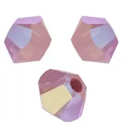 Toupies en cristal PureCrystal 5328 3 mm Rose Water Opal Shimmer x50