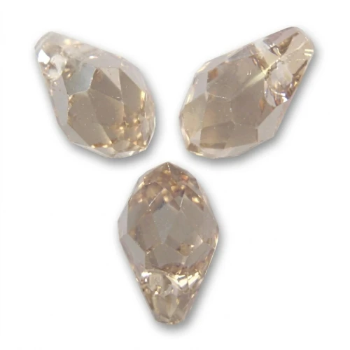 Gouttes PureCrystal 6007 7x4 mm Crystal Golden Shadow x8