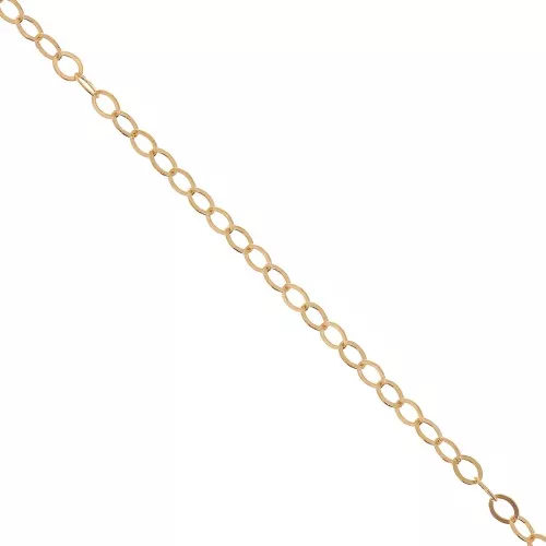 Chaîne maille Forçat limée 1.5 mm - Gold filled (or laminé) x50cm