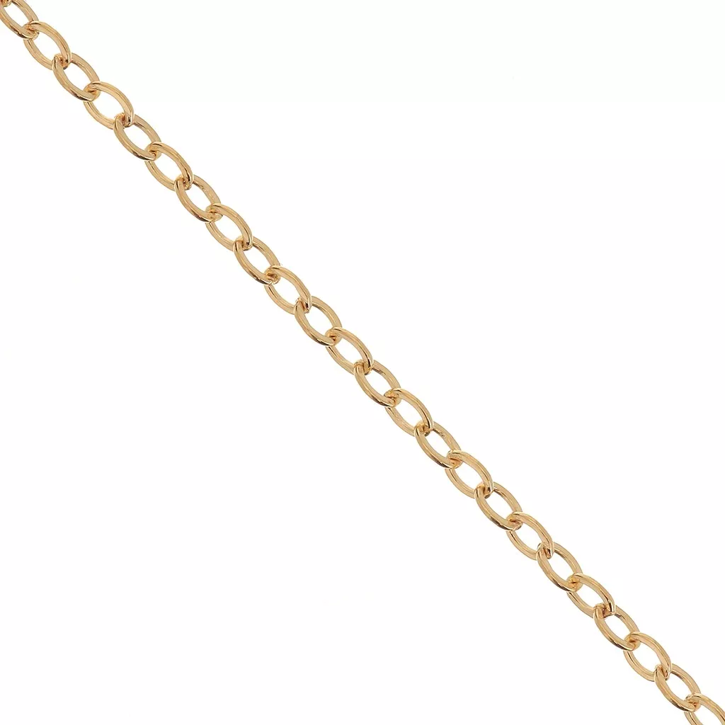 Chaîne En Plaqué Or 12K - Marque Oria - Maille Forçat - Longueur 56-60cm - Occasion
