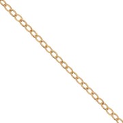 Chaîne maille Forçat limée 1.9 mm - Gold filled (or laminé)  x50cm|raw }}