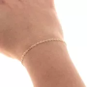 Chaîne maille Forçat limée 1.9 mm - Gold filled (or laminé) x50cm