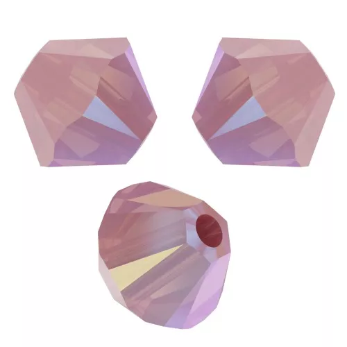 Toupies en cristal PureCrystal 5328 4 mm Rose Water Opal Shimmer x50