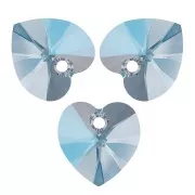 Coeurs PureCrystal 6228 10,3x10 mm Aquamarine Shimmer x6