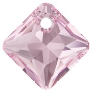 Pendentif Princess Cut PureCrystal 6431 11.5 mm Light Rose x1|raw }}