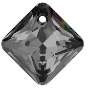 Pendentif Princess Cut PureCrystal 6431 9 mm Crystal Silver Night x1