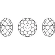 Ronde aplatie PureCrystal 5041/A 18 mm Mosaic Sand Opal x1